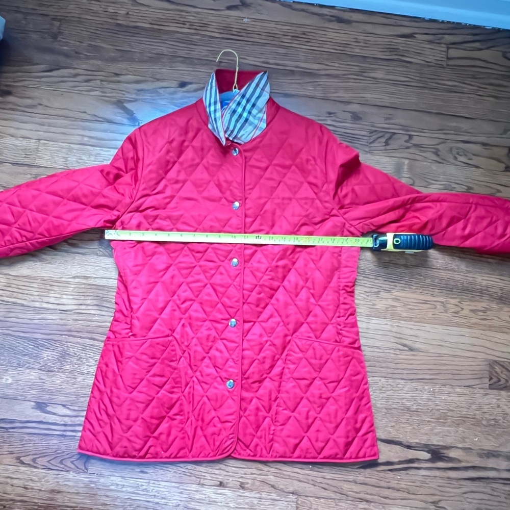 Burberry Red Quilted Puffer Jacket - Picture 7 of 7
